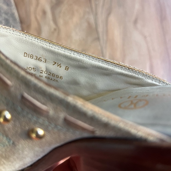 Cole Haan Tan and Orange Studded Mules - Picture 7 of 7